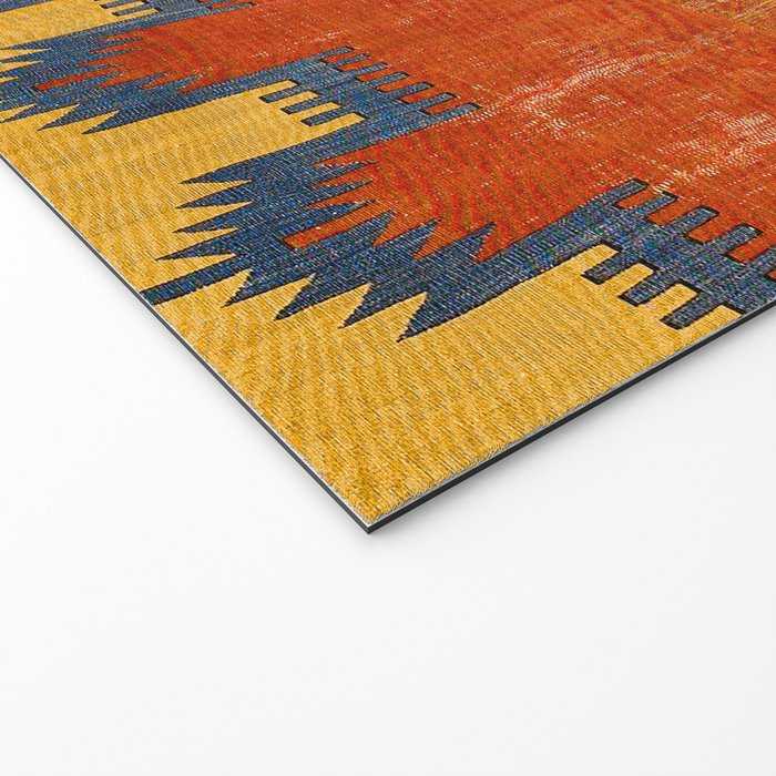 Karapinar Konya Central Anatolian Kilim Print Welcome Mat Gallery Image 2