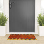 Karapinar Konya Central Anatolian Kilim Print Welcome Mat Gallery Image 3