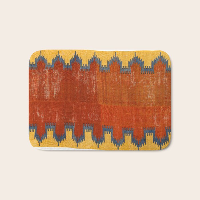 Karapinar Konya Central Anatolian Kilim Print Bath Mat Gallery Image 1