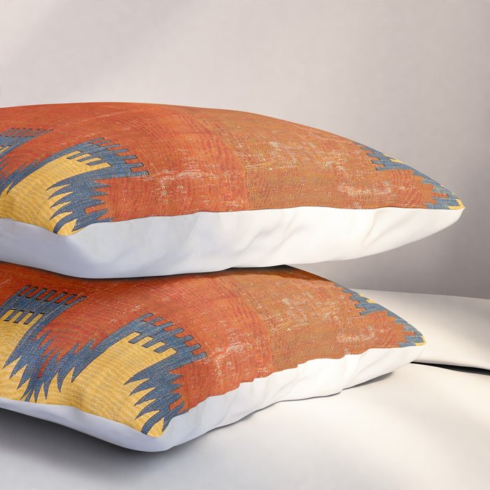 Karapinar Konya Central Anatolian Kilim Print Pillow Sham Gallery Image 3