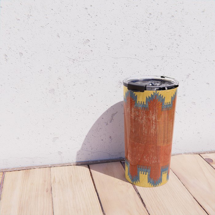 Karapinar Konya Central Anatolian Kilim Print Travel Mug Gallery Image 4