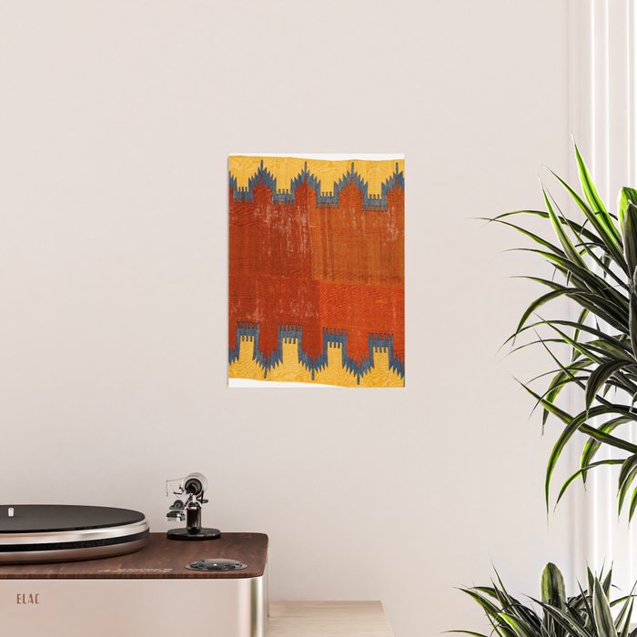 Karapinar Konya Central Anatolian Kilim Print Poster Gallery Image 2
