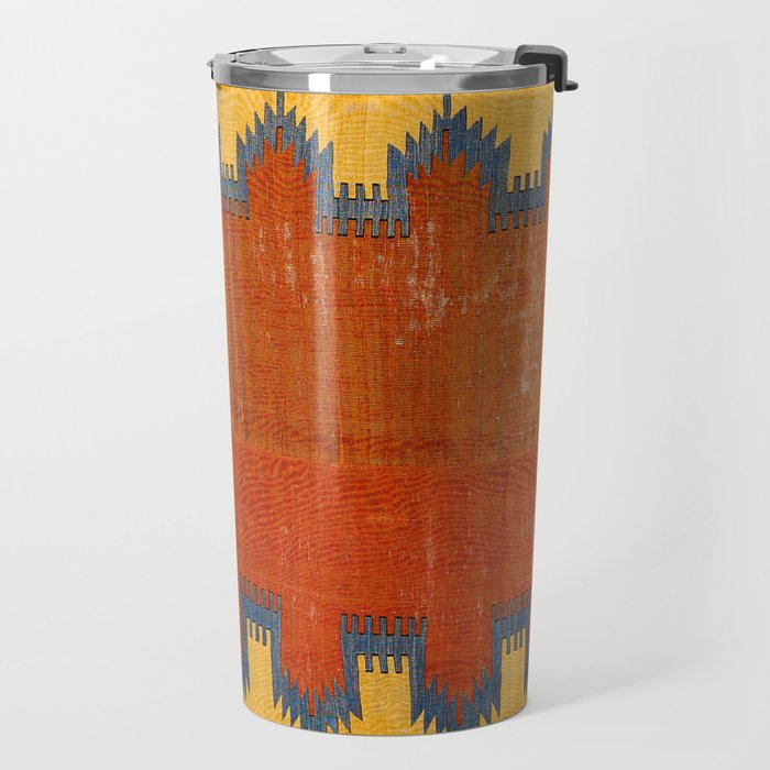 Karapinar Konya Central Anatolian Kilim Print Travel Mug Gallery Image 2