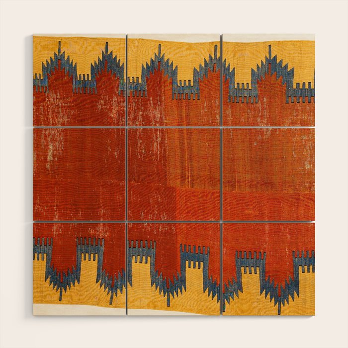 Karapinar Konya Central Anatolian Kilim Print Wood Wall Art Gallery Image 1