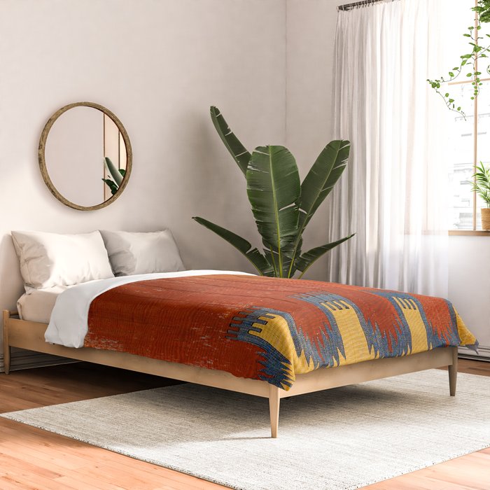 Karapinar Konya Central Anatolian Kilim Print Comforter Gallery Image 2