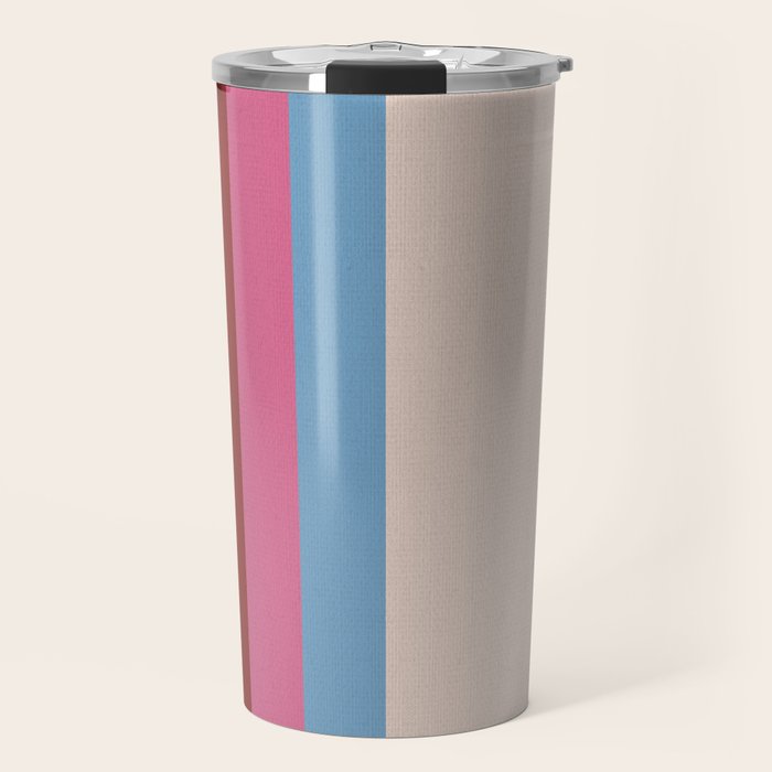 Modern Abstract Rainbow Travel Mug Gallery Image 1