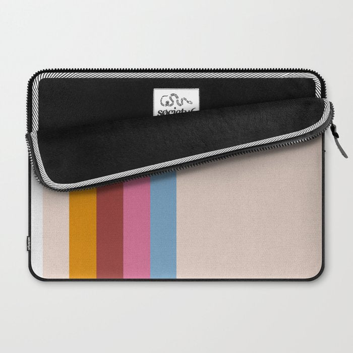 Modern Abstract Rainbow Laptop Sleeve Gallery Image 2