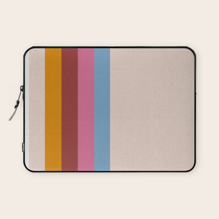 Modern Abstract Rainbow Laptop Sleeve Gallery Image 1