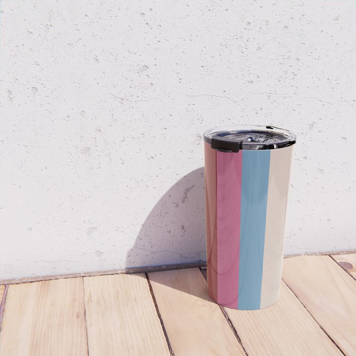 Modern Abstract Rainbow Travel Mug Gallery Image 4