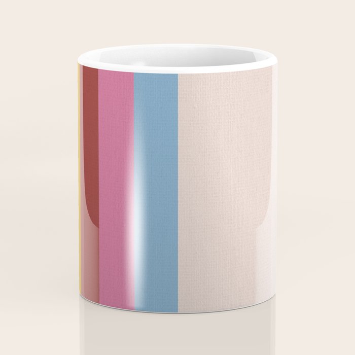 Modern Abstract Rainbow Coffee Mug Gallery Image 4