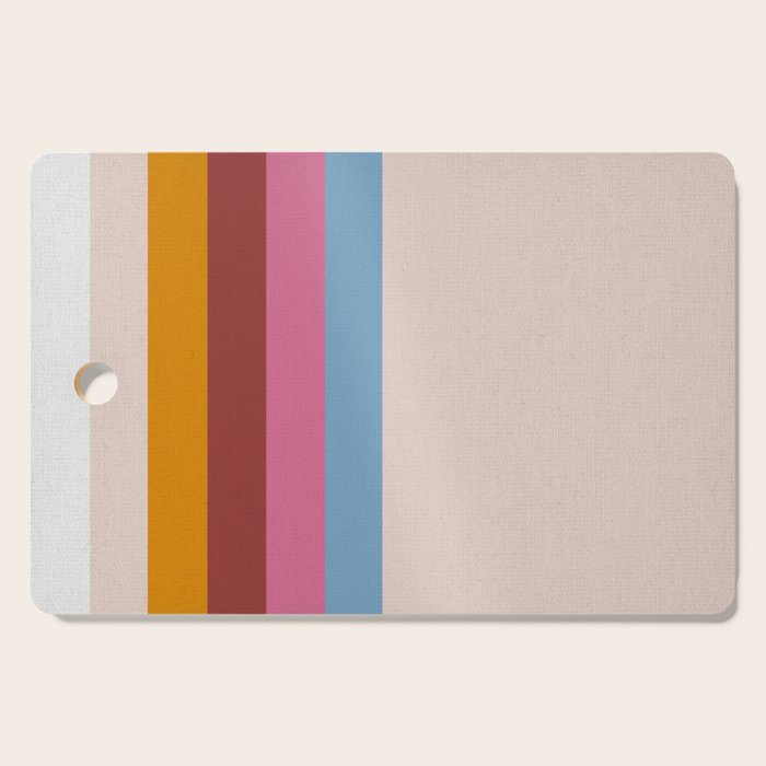 Modern Abstract Rainbow Cutting Board Gallery Image 1