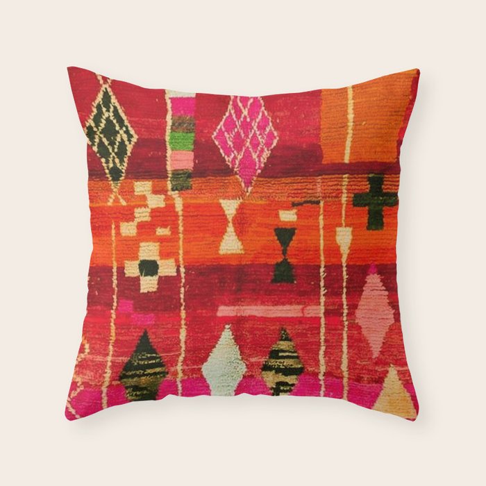 Moroccan Berber Traditional Style Throw Pillow Gallery Image 3
