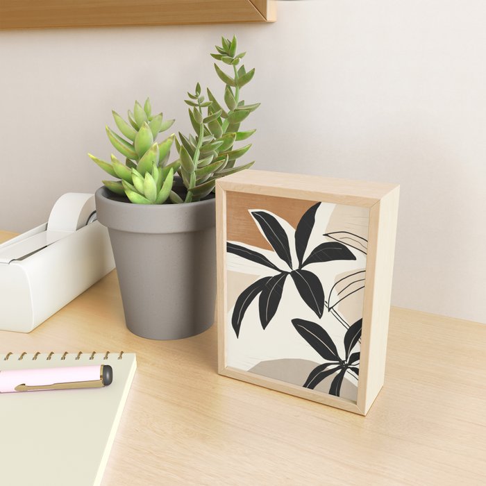 Modern Abstract Art Plant Mini Art Print Gallery Image 2