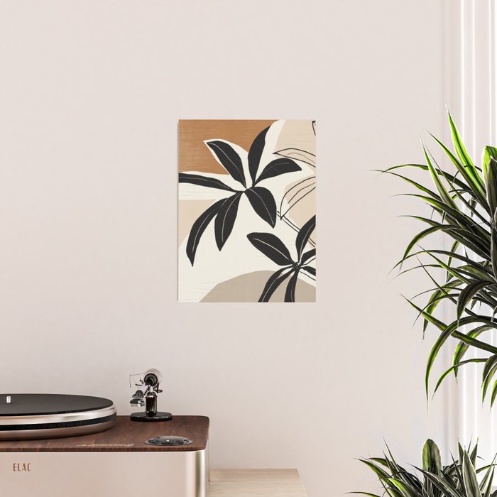 Modern Abstract Art Plant Poster Gallery Image 2