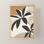 Modern Abstract Art Plant Mini Art Print Gallery Image 1