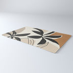 Modern Abstract Art Plant Rug Gallery Image 3