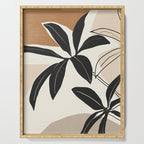 Modern Abstract Art Plant Serving Tray Gallery Image 1