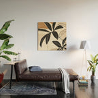 Modern Abstract Art Plant Wood Wall Art Gallery Image 2