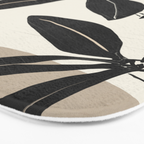 Modern Abstract Art Plant Bath Mat Gallery Image 3