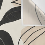 Modern Abstract Art Plant Wall Tapestry Gallery Image 3