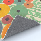 Cat in flower garden Rug Gallery Image 4