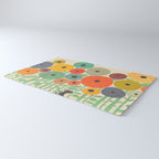 Cat in flower garden Rug Gallery Image 3