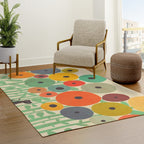 Cat in flower garden Rug Gallery Image 3