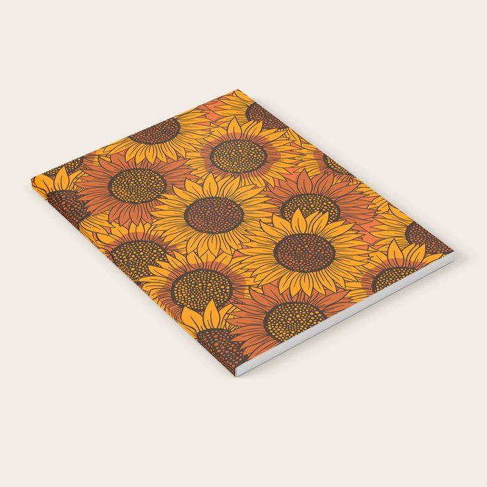 Fall Sunflower Print Notebook Gallery Image 2