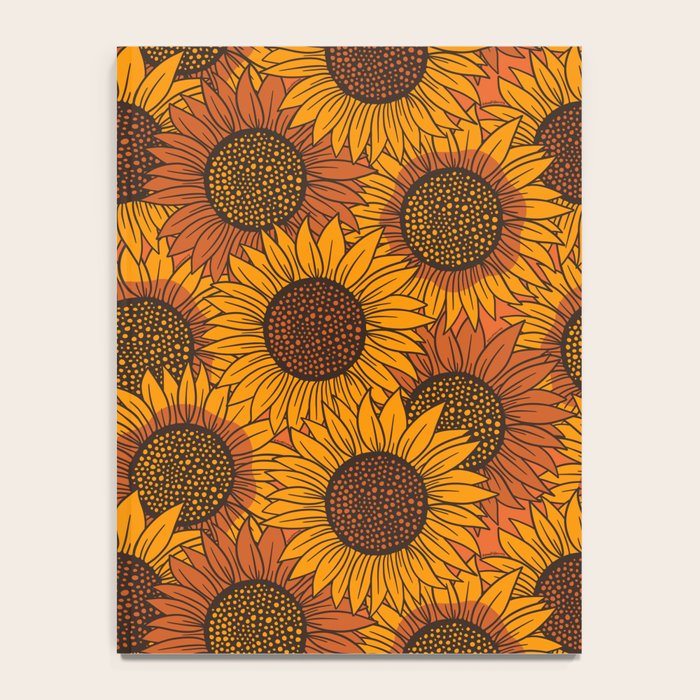 Fall Sunflower Print Notebook Gallery Image 4