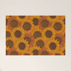 Fall Sunflower Print Welcome Mat Gallery Image 1