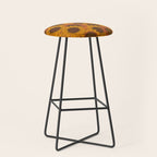 Fall Sunflower Print Stool Gallery Image 1