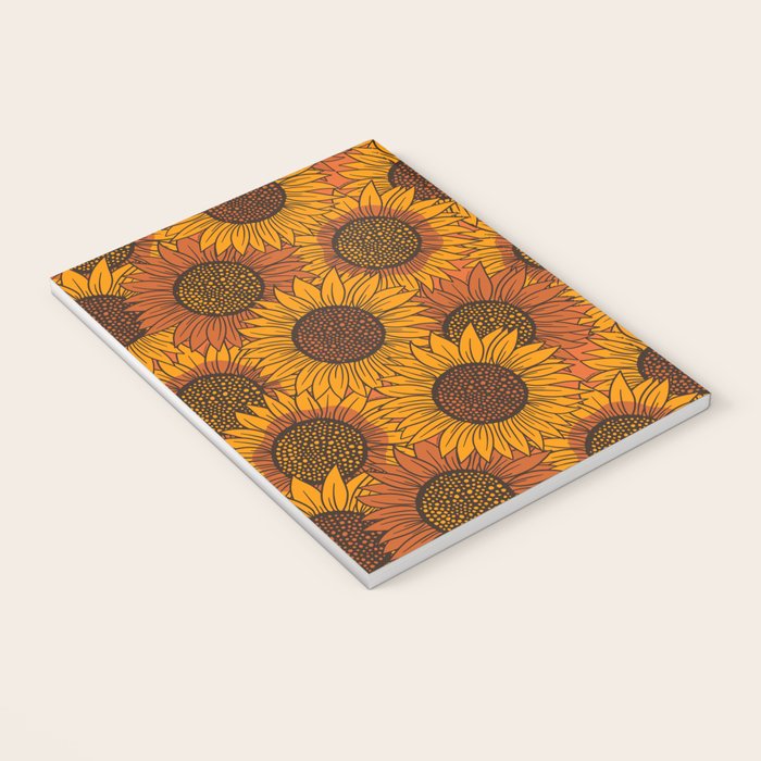 Fall Sunflower Print Notebook Gallery Image 3