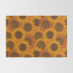 Fall Sunflower Print Rug Gallery Image 2