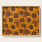 Fall Sunflower Print Serving Tray Gallery Image 1