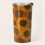 Fall Sunflower Print Travel Mug Gallery Image 2