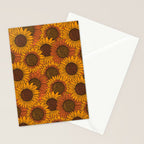 Fall Sunflower Print Stationery Card Gallery Image 2