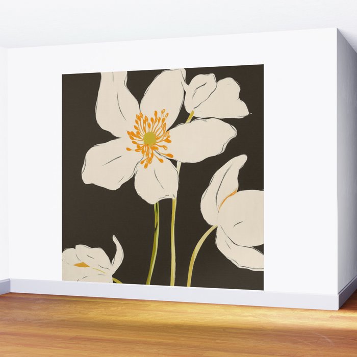 Midnight Bloom Wall Mural Gallery Image 2
