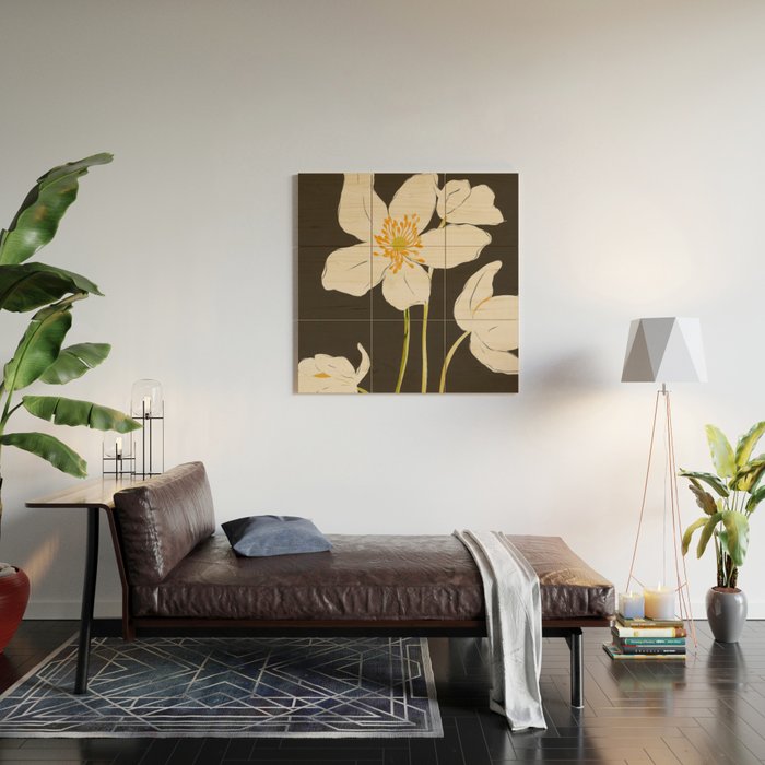 Midnight Bloom Wood Wall Art Gallery Image 2