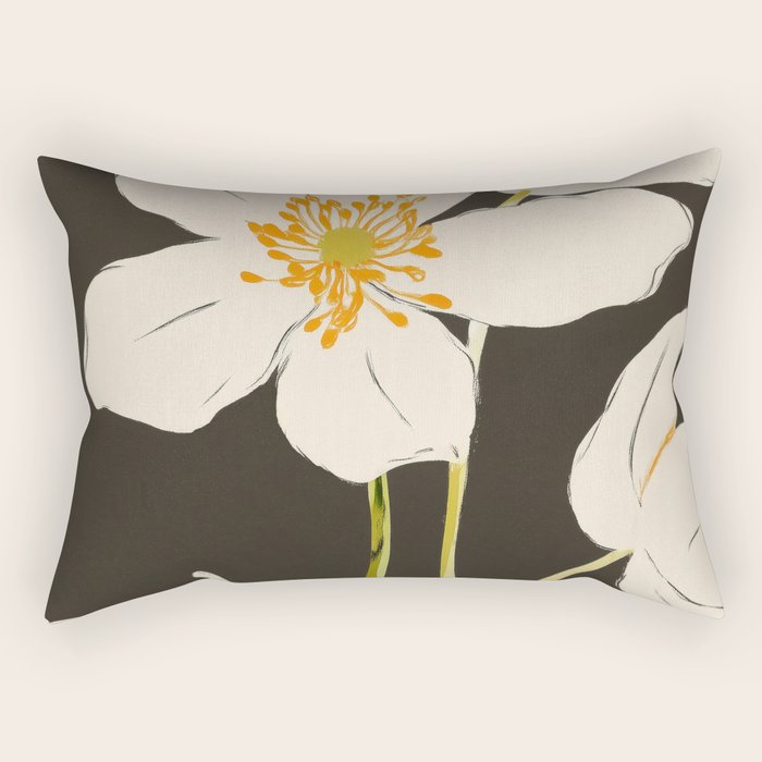 Midnight Bloom Rectangular Pillow Gallery Image 2