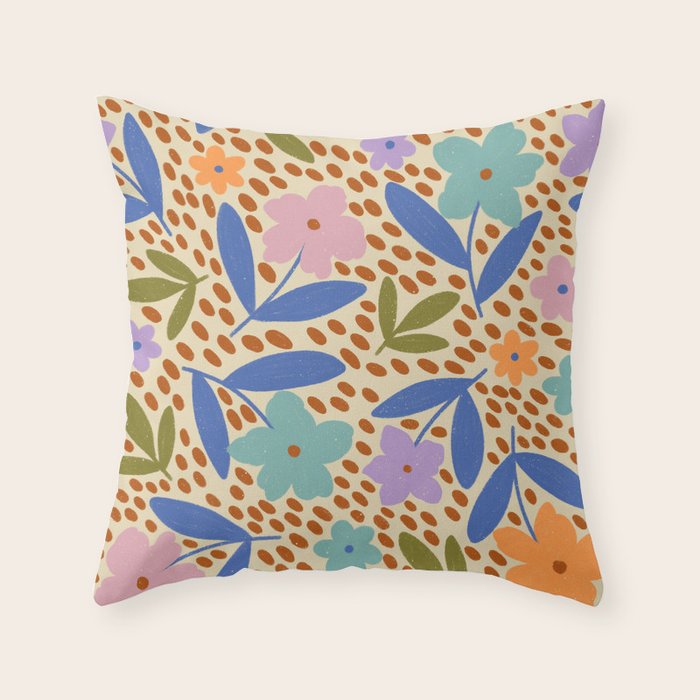 Vintage Garden  Throw Pillow Gallery Image 6