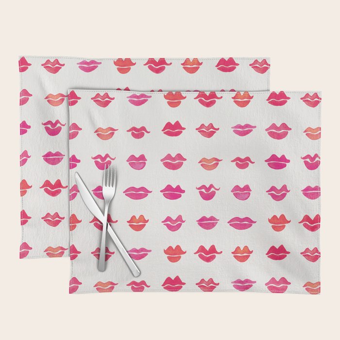 Kiss Collection - Pink Palette Placemat Gallery Image 1