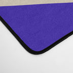 Blue Cobalt Abstract Minimalist Organic Forms Pattern with Beige Desk Mat Gallery Image 4