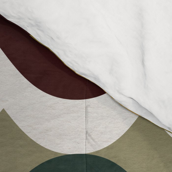 Psychedelic Eye Melt - Teal & Crimson Comforter Gallery Image 4