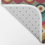 Psychedelic Eye Melt - Teal & Crimson Bath Mat Gallery Image 2
