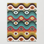 Psychedelic Eye Melt - Teal & Crimson Notebook Gallery Image 4