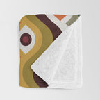 Psychedelic Eye Melt - Teal & Crimson Throw Blanket Gallery Image 3