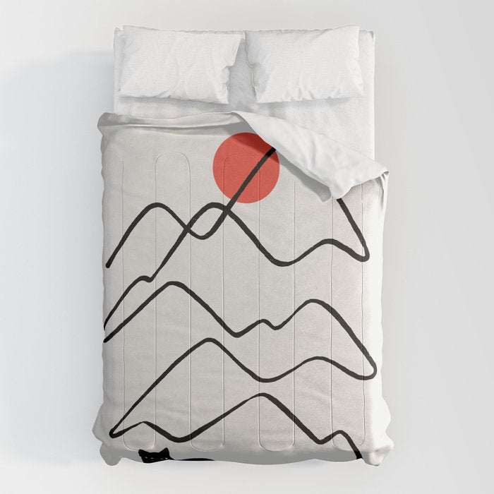 Cat Landscape 68 Comforter Gallery Image 6