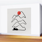 Cat Landscape 68 Wall Mural Gallery Image 2