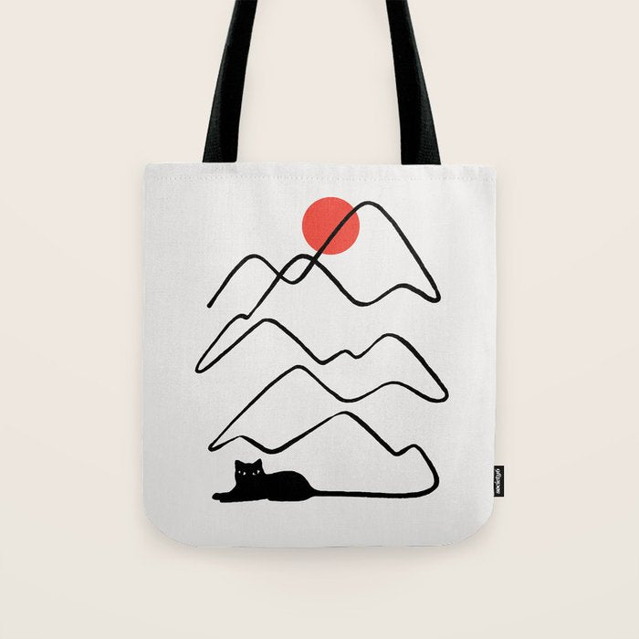 Cat Landscape 68 Tote Bag Gallery Image 1