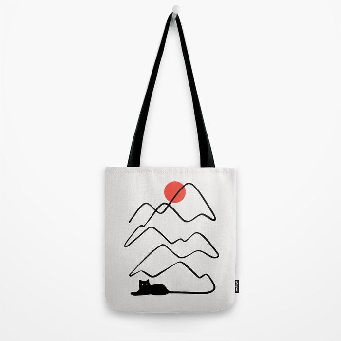 Cat Landscape 68 Tote Bag Gallery Image 2